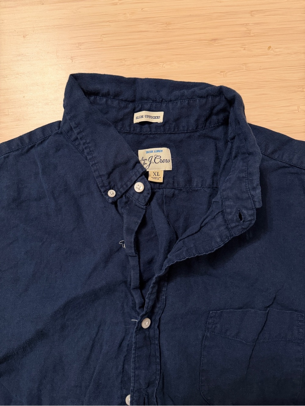 J. Crew Navy Button-Down Casual Shirt